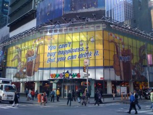 Nesquik Billboard in Times Square (personal photo)